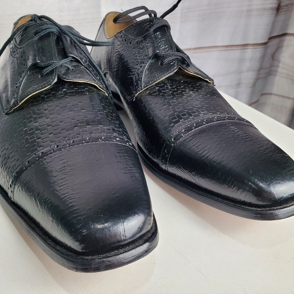 Liberty LS-898 Derby Style Black Leather Lace Up Dress Shoes Size 13 main image 10